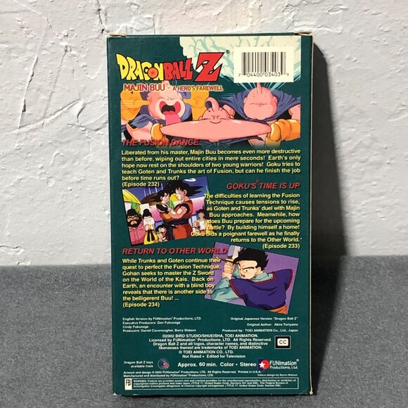 Dragonball Z - Majin Buu Saga VHS Set of 3 DBZ Anime - Picture 5 of 9